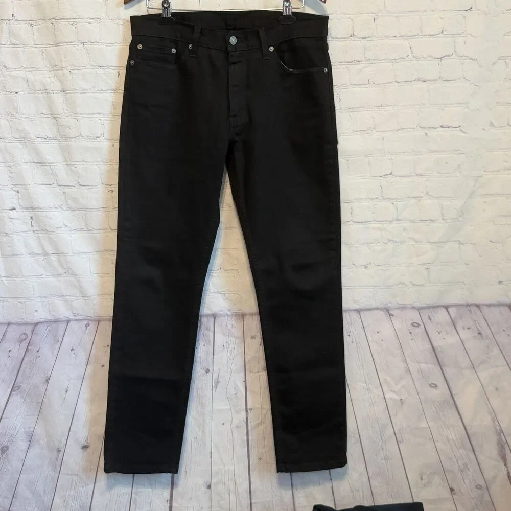Levi's 511 Slim Fit Jeans Mens 33x32 Black Native Cali Stretch Denim 04511-1907
